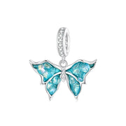 Blue Morpho Pendant - 925 sterling silver