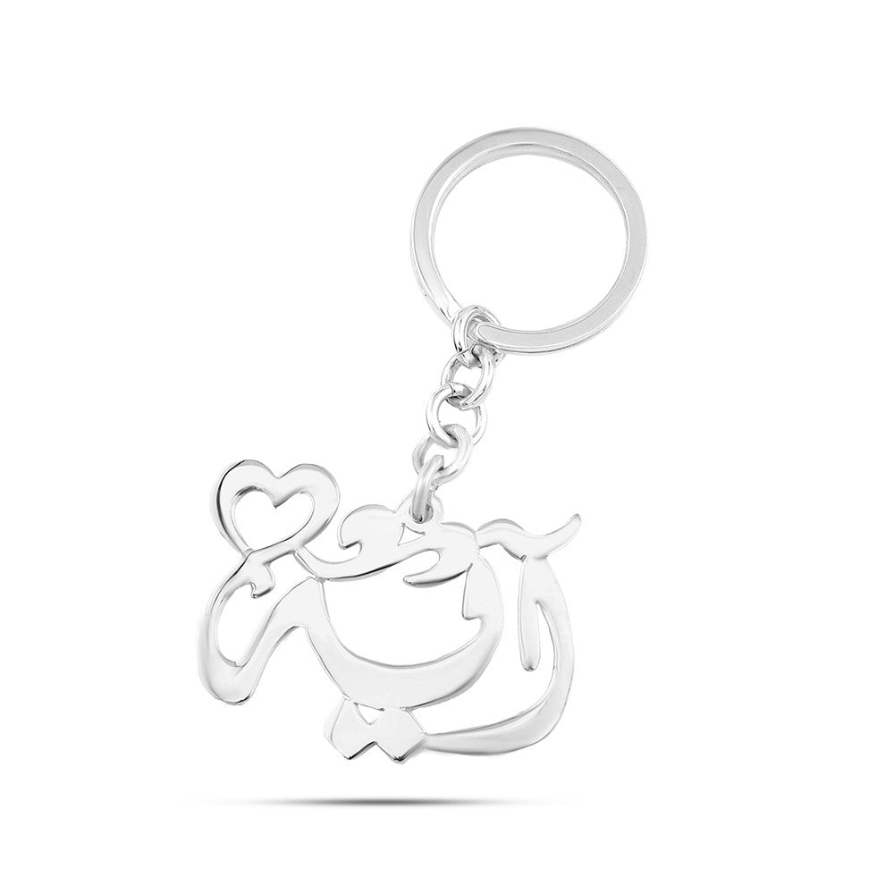 925 Silver custom-made keychain with the name Aya – customizable