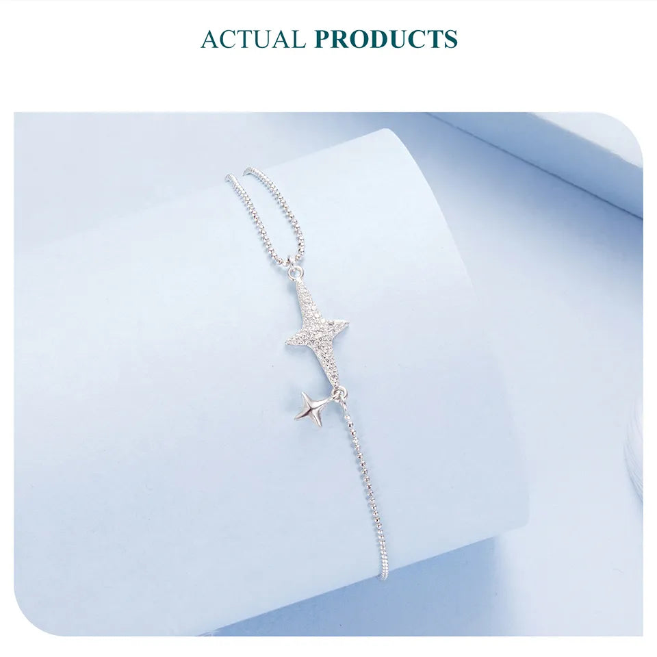 انسيال "ضوء النجوم" فضة عيار 925