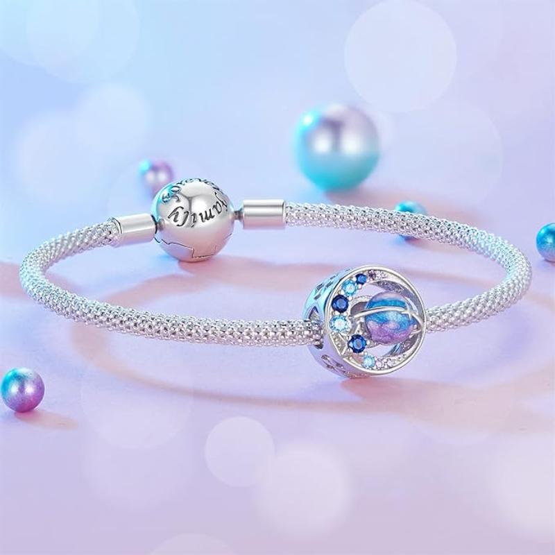 Space 925 Silver Charm