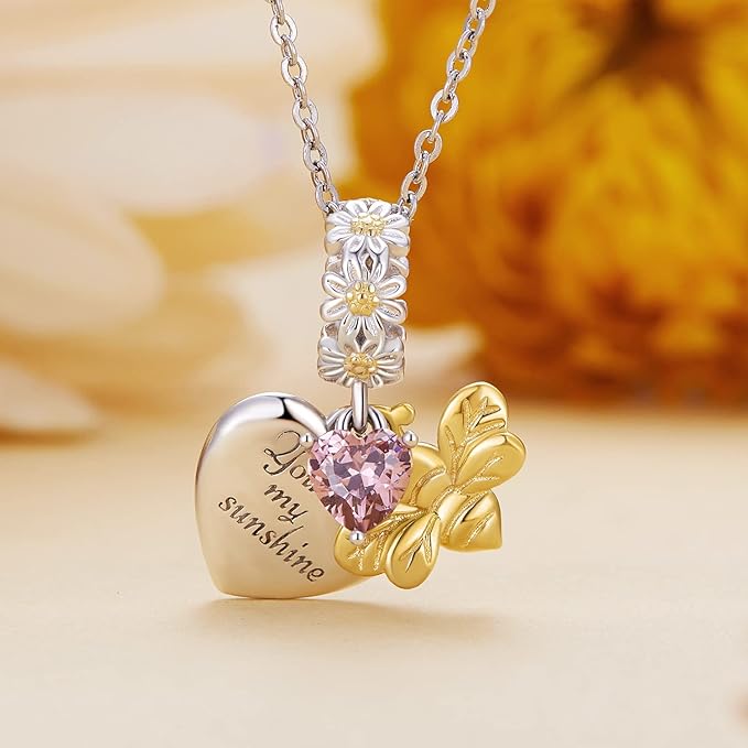 "Heart of Love" Charm for Necklace or Bracelet 925 Silver