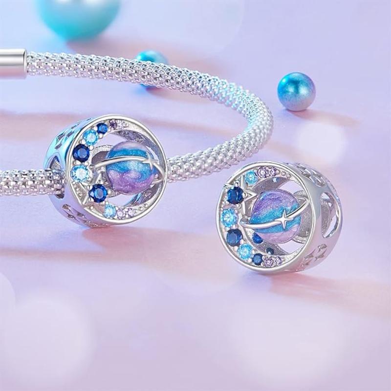 Space 925 Silver Charm