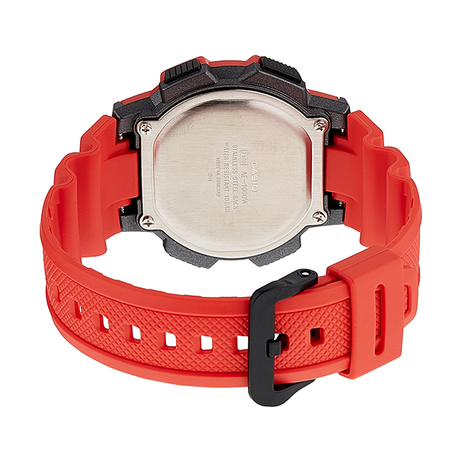 ساعة يد كاسيو رياضية بسوار مطاط للرجال