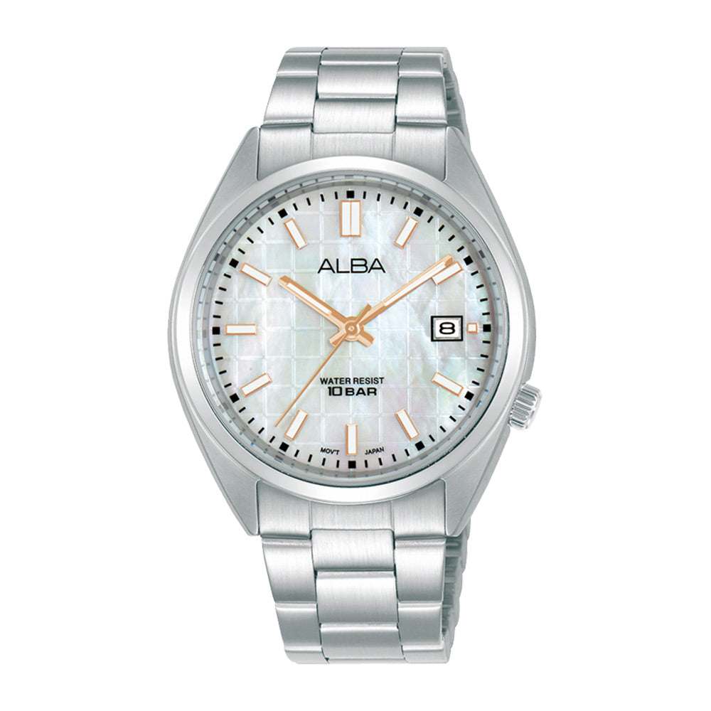 AG8M47X1-  ساعة يد البا حريمي انالوج معدن