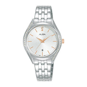 Alba Women's Analog Metal Watch.