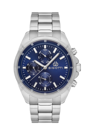 ساعة يد بيجوتي ستانلس ستيل أنالوج للرجال