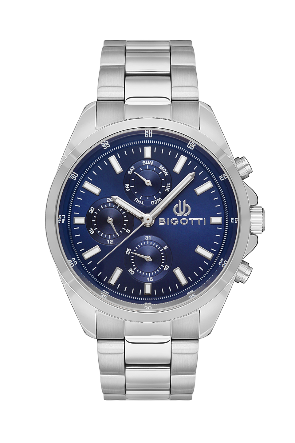 ساعة يد بيجوتي ستانلس ستيل أنالوج للرجال