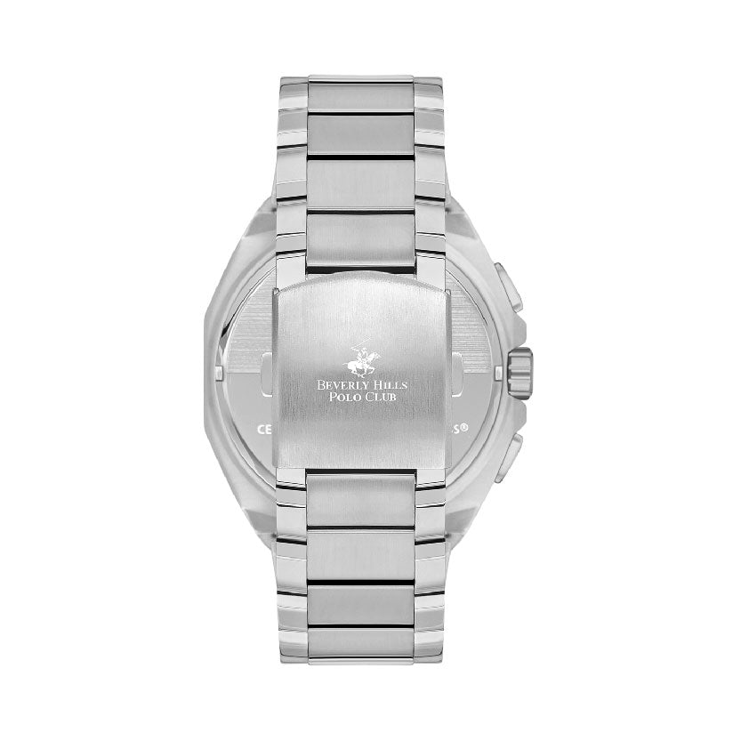 BP3537X.370 - ساعة يد بيفرلي هيلز بولو كلوب ستانليس ستيل متعددة الوظائف رجالي