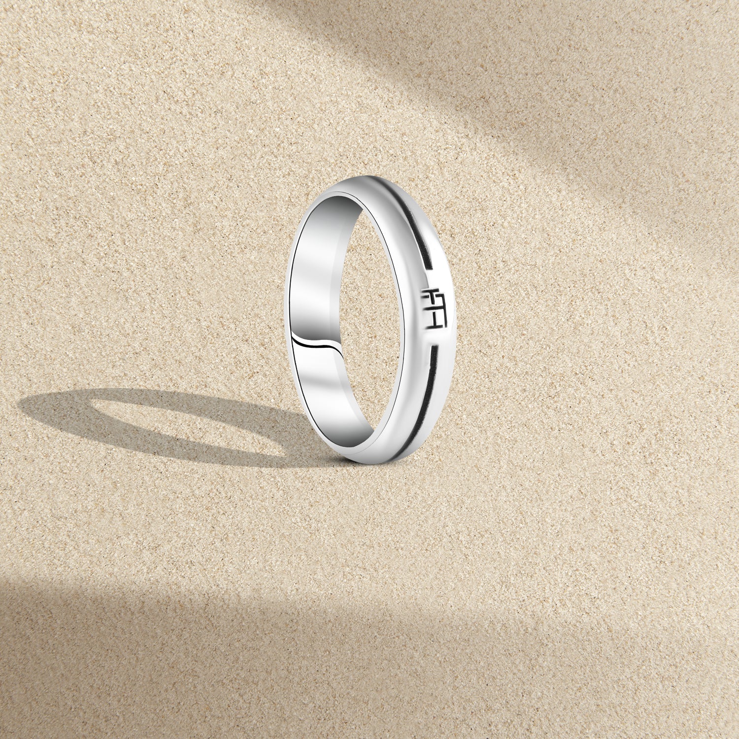 Engagement Ring For Men With A Handcrafted Design 925 Sterling Silver