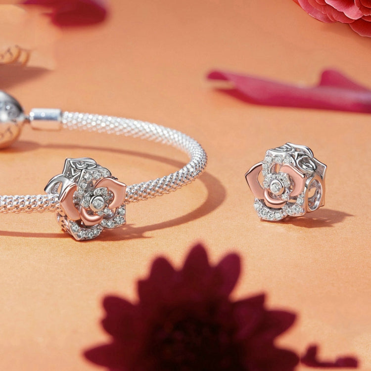 Rose Charm - 925 Sterling Silver
