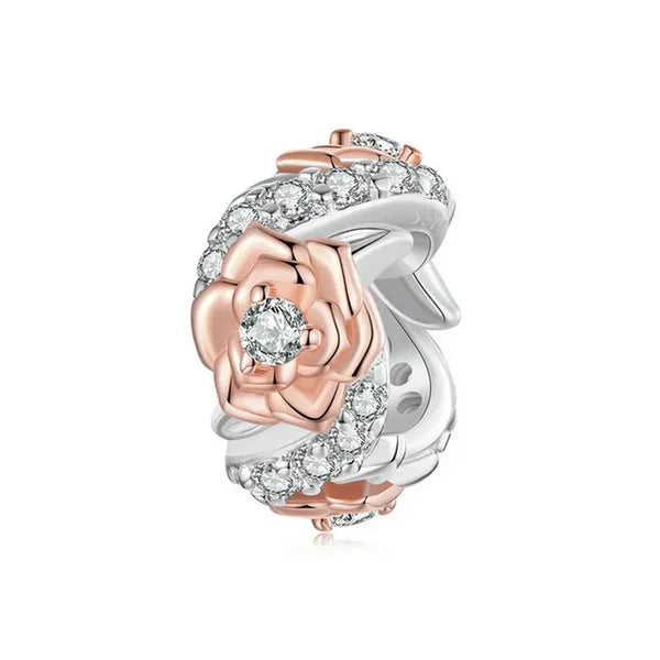 Rose Charm - 925 Sterling Silver