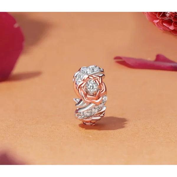 Rose Charm - 925 Sterling Silver