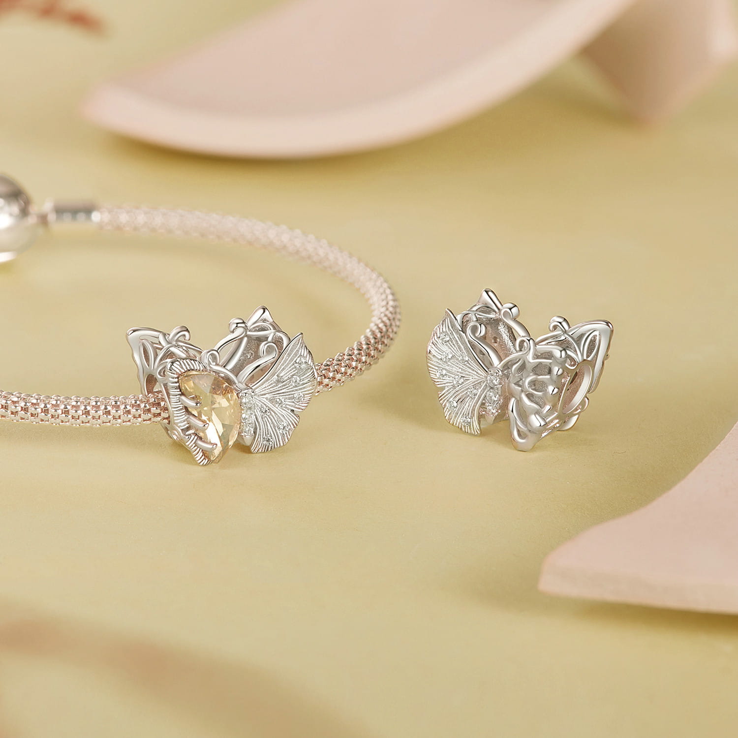 Butterfly Charm - 925 Sterling Silver