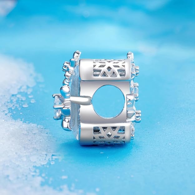 Snow Moon Charm - 925 Sterling Silver