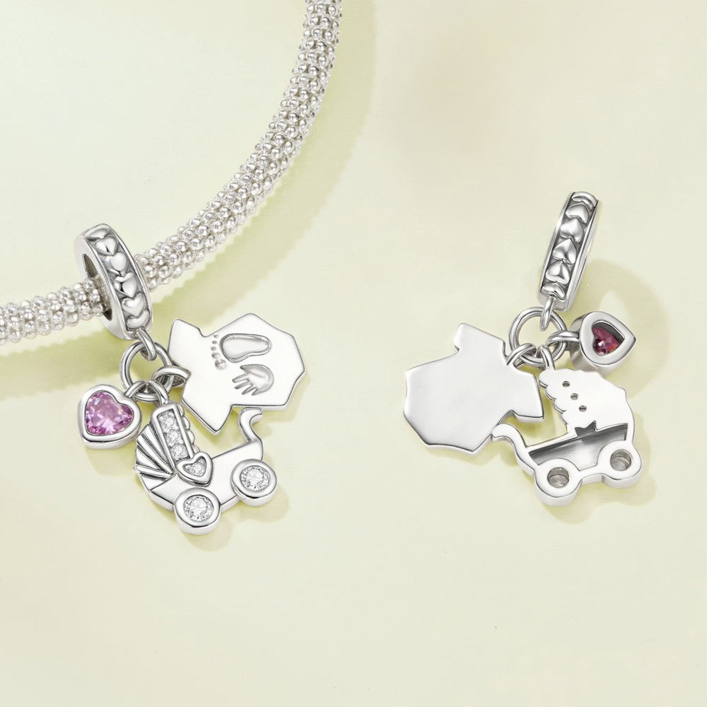 Baby Car 925 Silver Charm