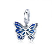 Blue Butterfly 925 Silver Charm