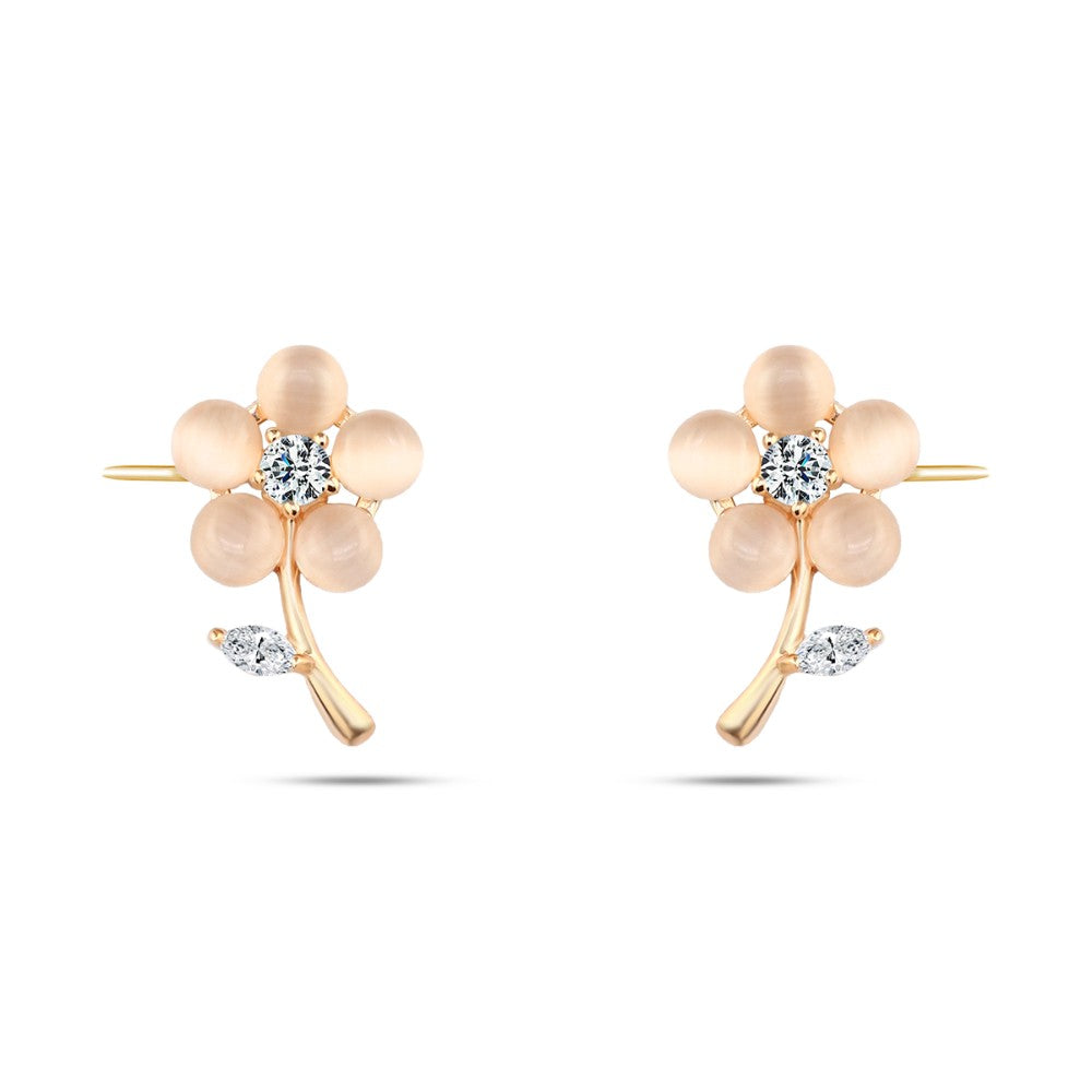 حلق على شكل وردة من الريسن