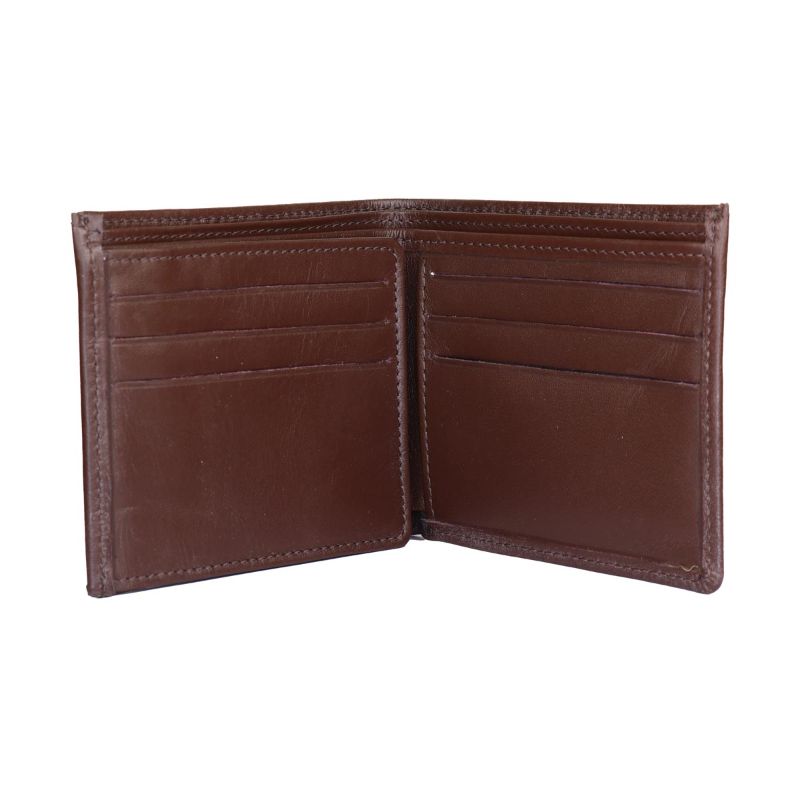 C2216N - محفظة جلد طبيعي للرجال من سيفن كيه, بني