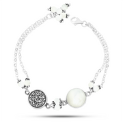 Egyptian Women Silver Bracelet “Your presence is heaven on earth."