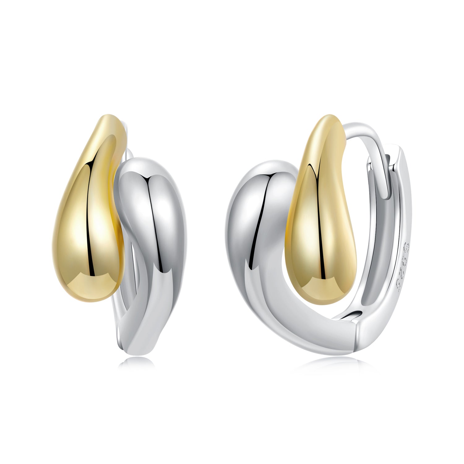 حلق "الأناقة المزدوجة" – فضة 925