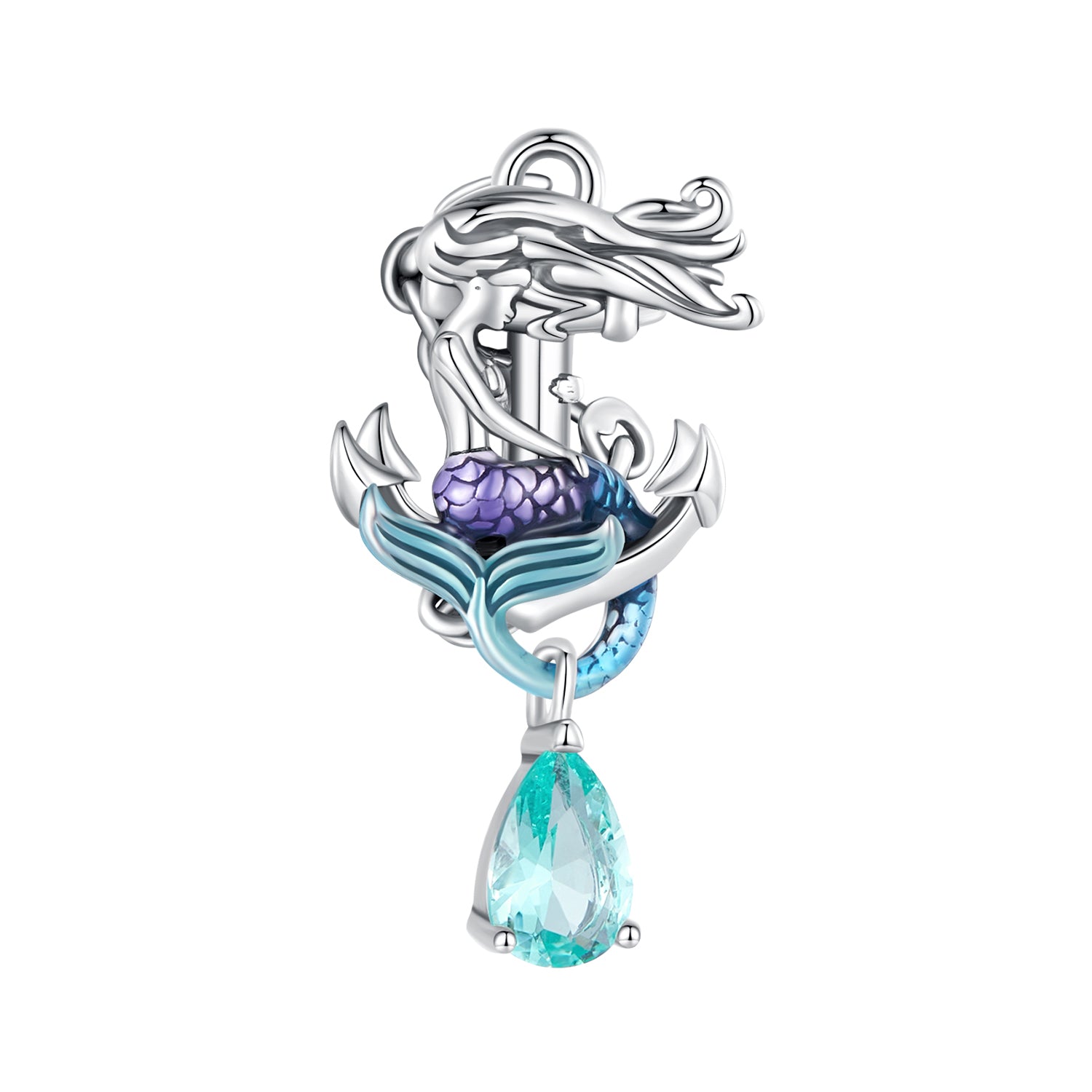 " Mermaid " 925 Silver Charm