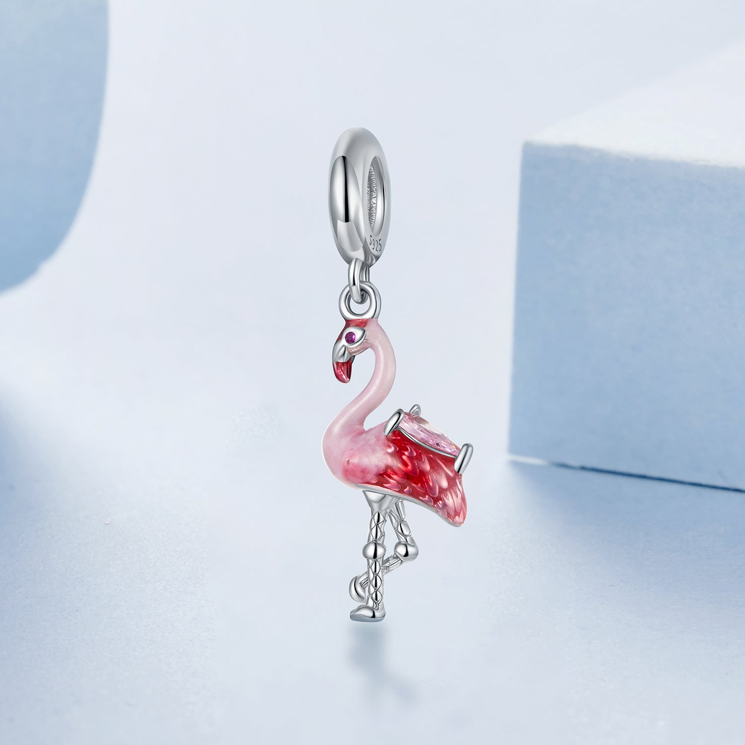 " Flamingo "925 Silver Charm
