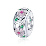 Colorful Flower 925 925 Silver Charm