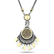 Copper Inlaid 925 Egyptian Silver Women Necklace