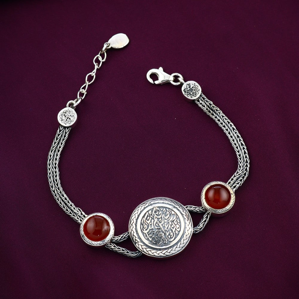 MBA03-10 - (واصبر لحكم ربك فإنك بأعيننا) انسيال فضه مصري حريمي عيار 925