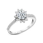 خاتم إشراقة الموزنايت – فضة عيار 925