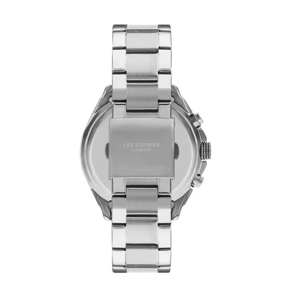 ساعة يد لي كوبر متعددة الوظائف بسوار ستانلس ستيل للرجال