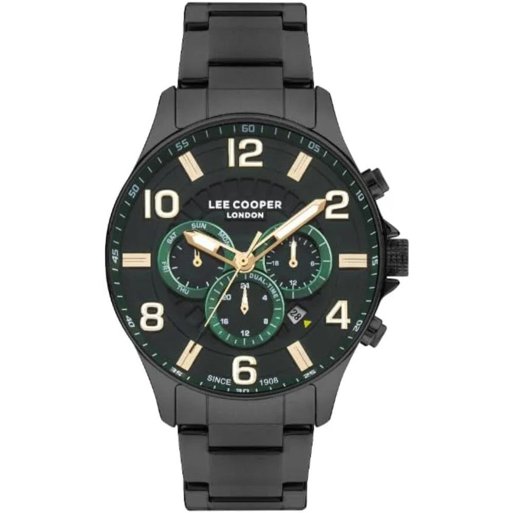 ساعة يد لي كوبر متعدد الوظائف بسوار ستانلس ستيل للرجال