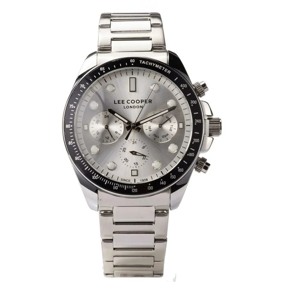ساعة يد لي كوبر متعددة الوظائف بسوار ستانلس ستيل للرجال