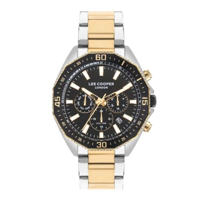 ساعة يد لي كوبر متعددة الوظائف للرجال ثنائي اللون | فتحي ابراهيم