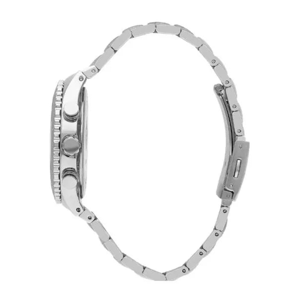 ساعة يد لي كوبر كرونوجراف بسوار ستانلس ستيل للرجال