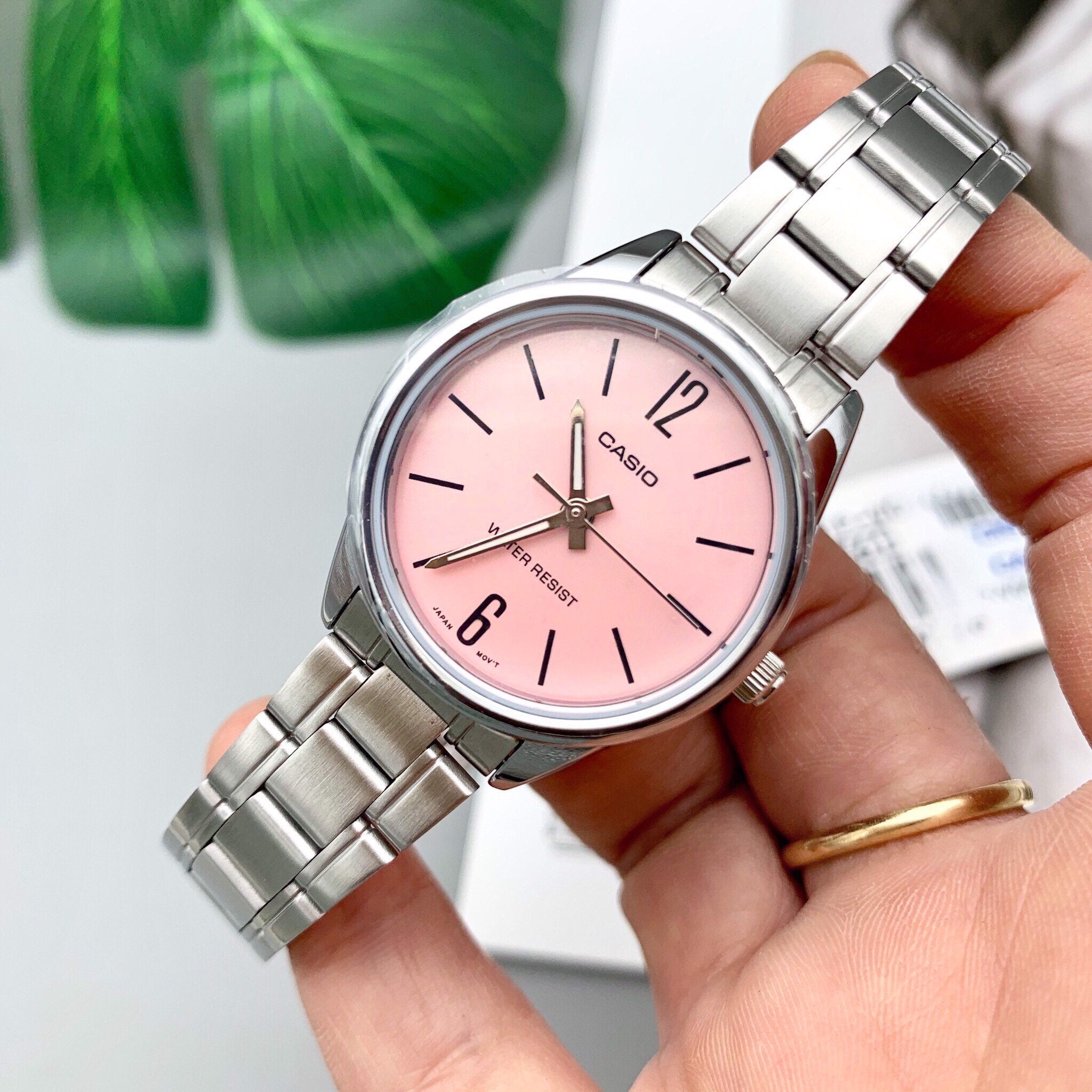 LTP-V005D-4BUDF - ساعة يد كاسيو حريمي ستانلس ستيل