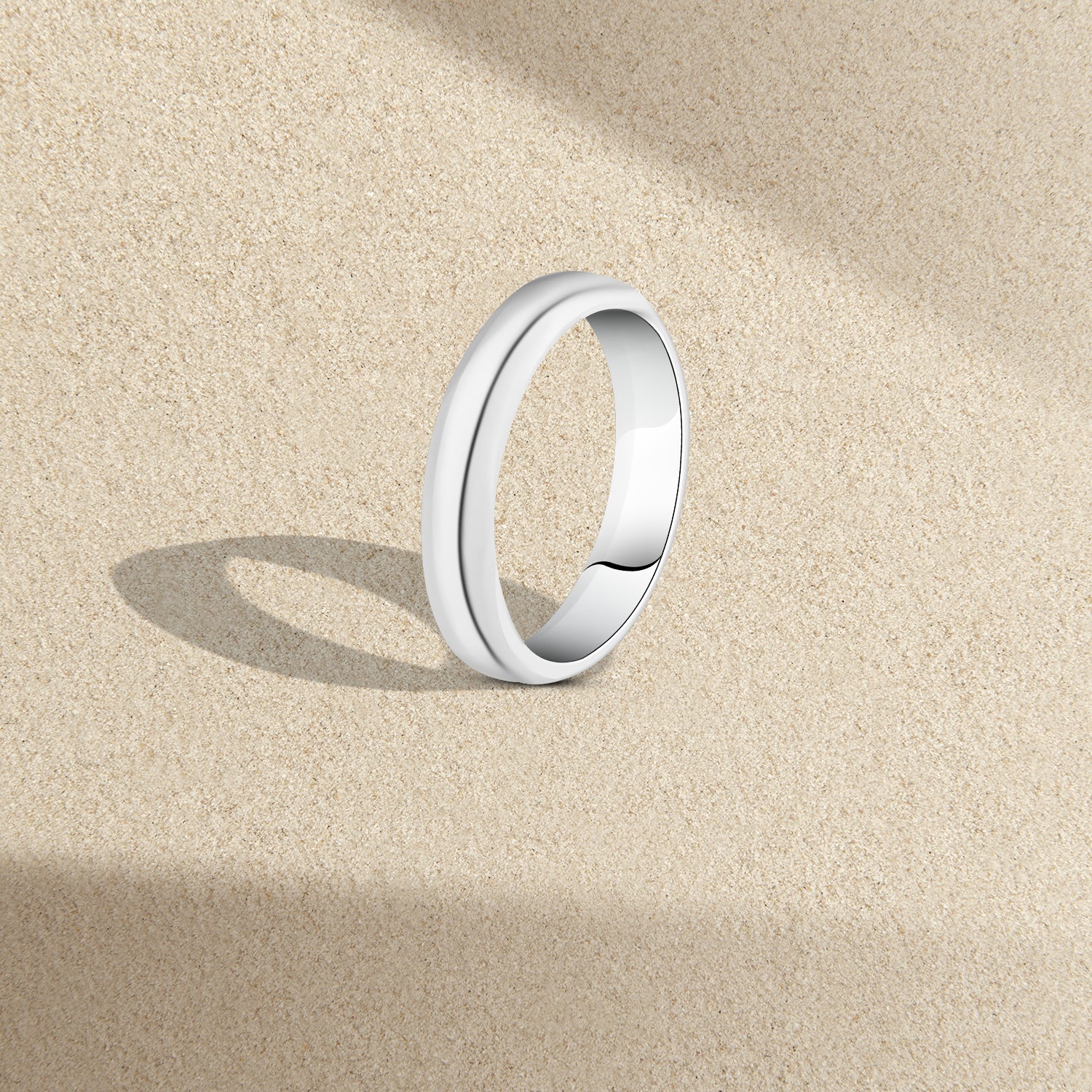Engagement Ring For Men With A Handcrafted Design 925 Sterling Silver