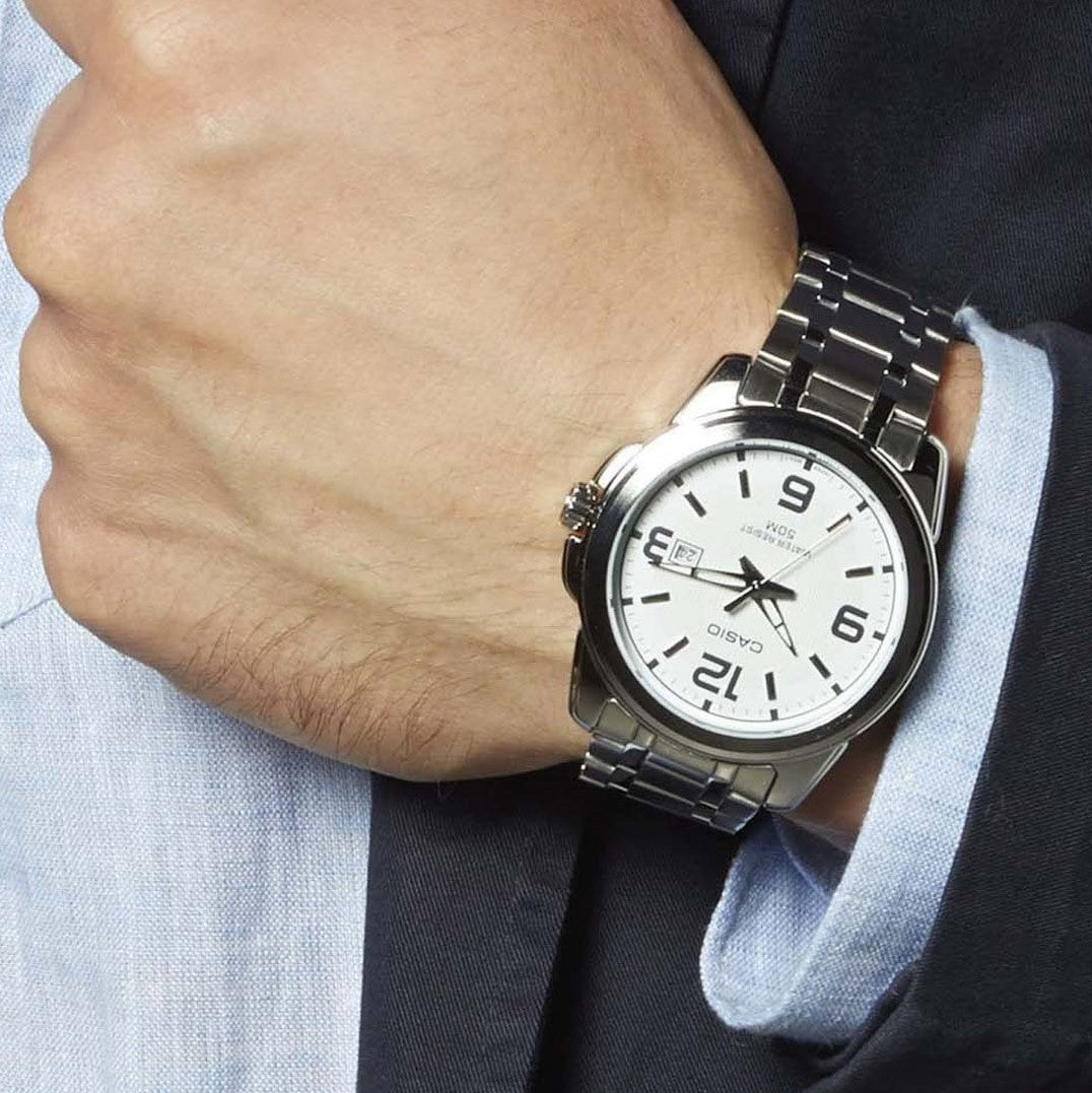 MTP-1314D-7AVDF - ساعة يد كاسيو رجالي ستانلس ستيل