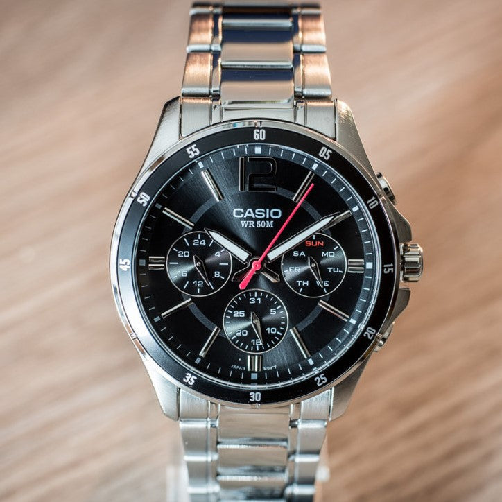 ساعة يد كاسيو رجالي أنالوج ستانلس ستيل