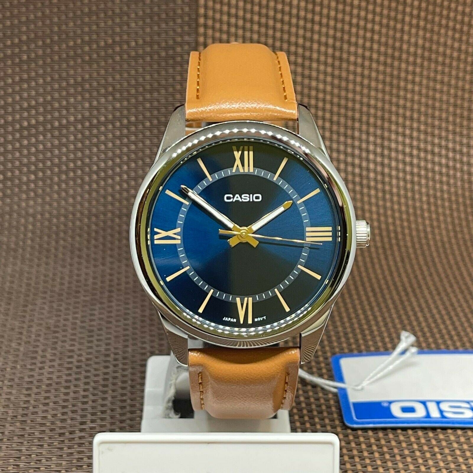 ساعة يد رجالي انالوج كاسيو جلد