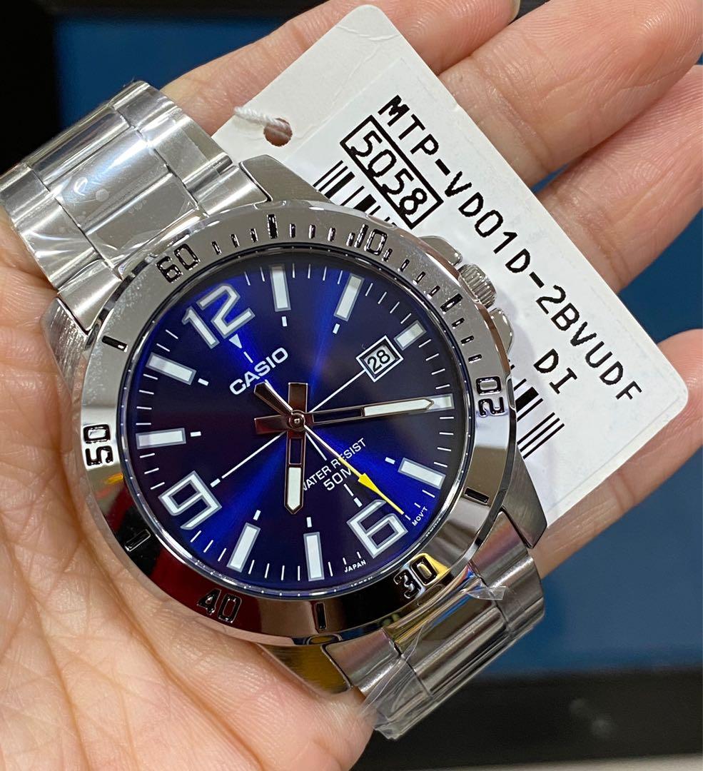 ساعة يد كاسيو رجالي انالوج ستانلس ستيل