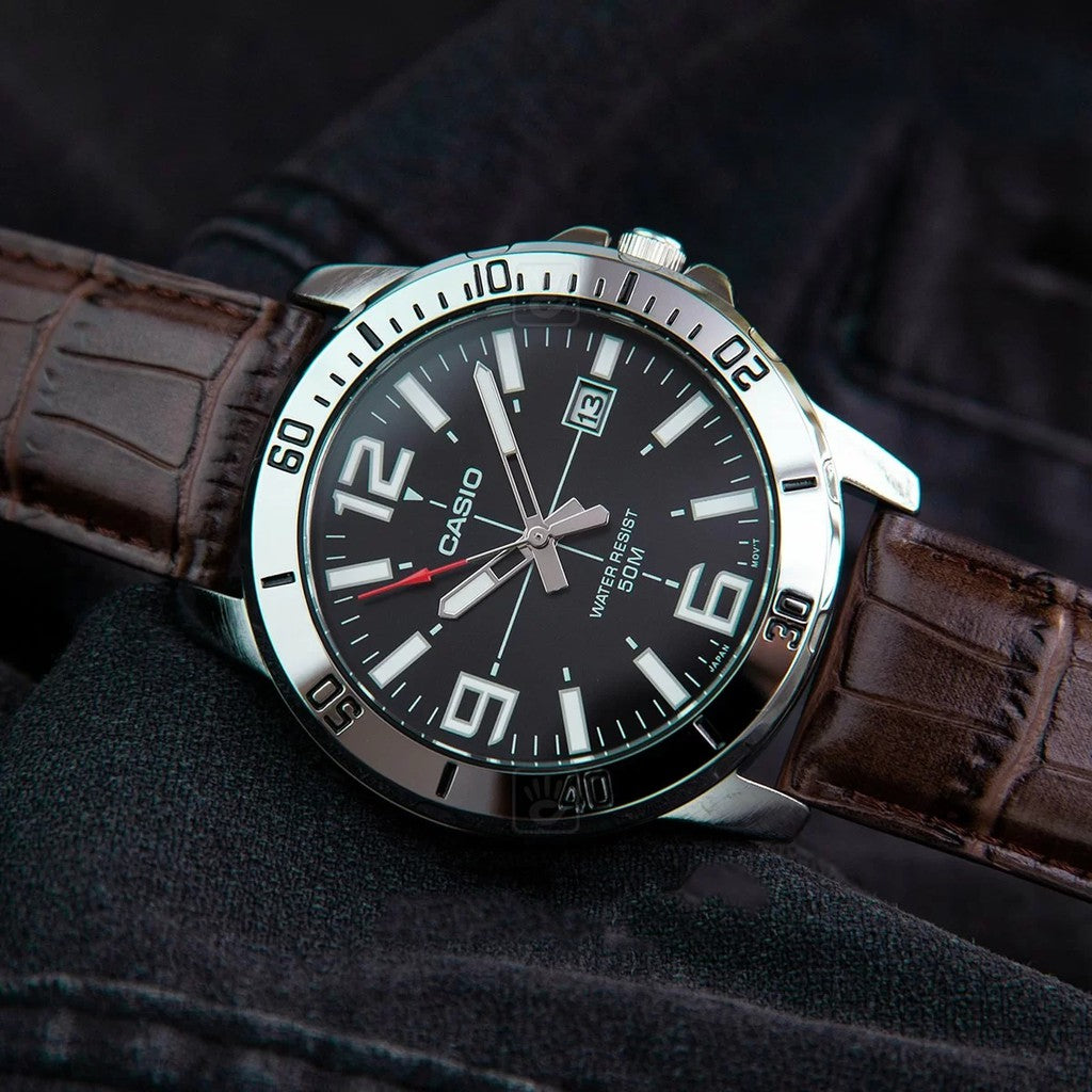 Casio Leather Analog men’s Watch