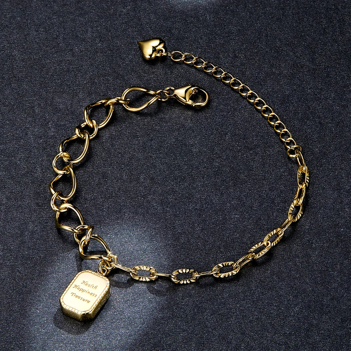 "Happiness" 925 Silver Bracelet