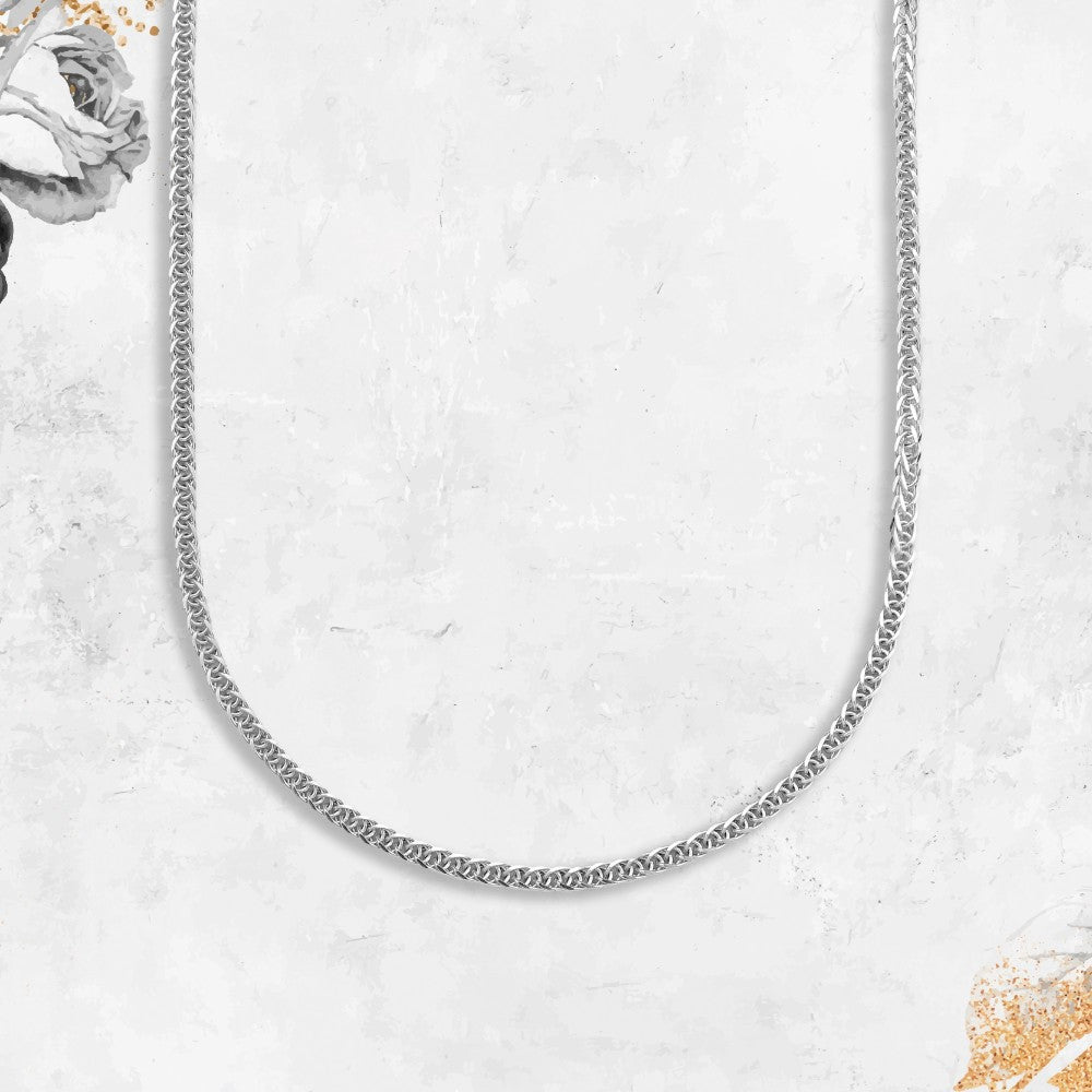 سلسلة كلاسيكية ناعمة – فضة عيار 925 بدون دلاية