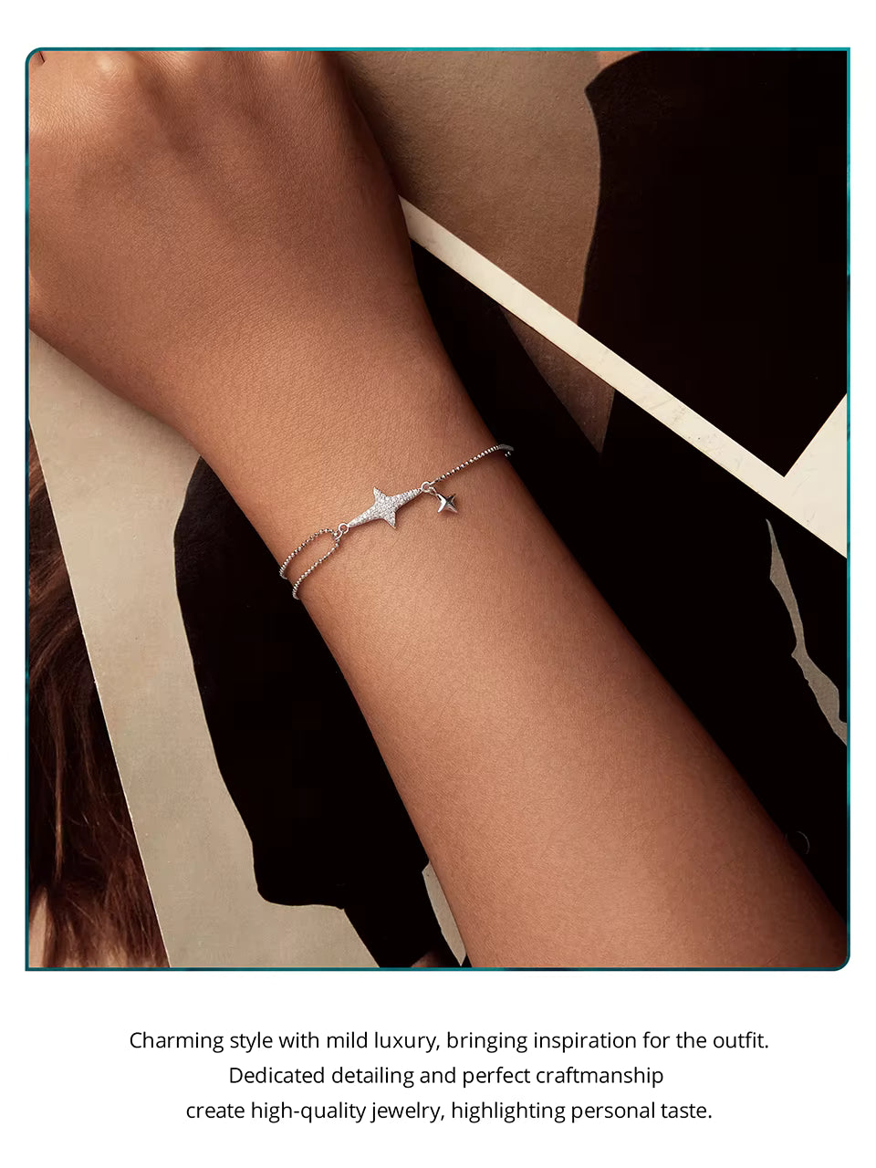 انسيال "ضوء النجوم" فضة عيار 925