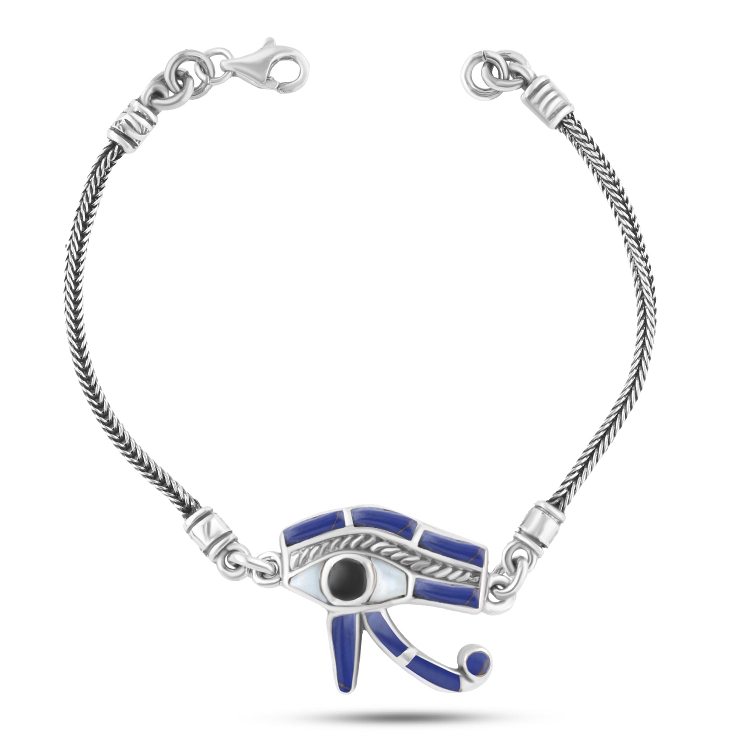 انسيال عين حورس – فضة مصري عيار 925 بحجر لابيس أزرق