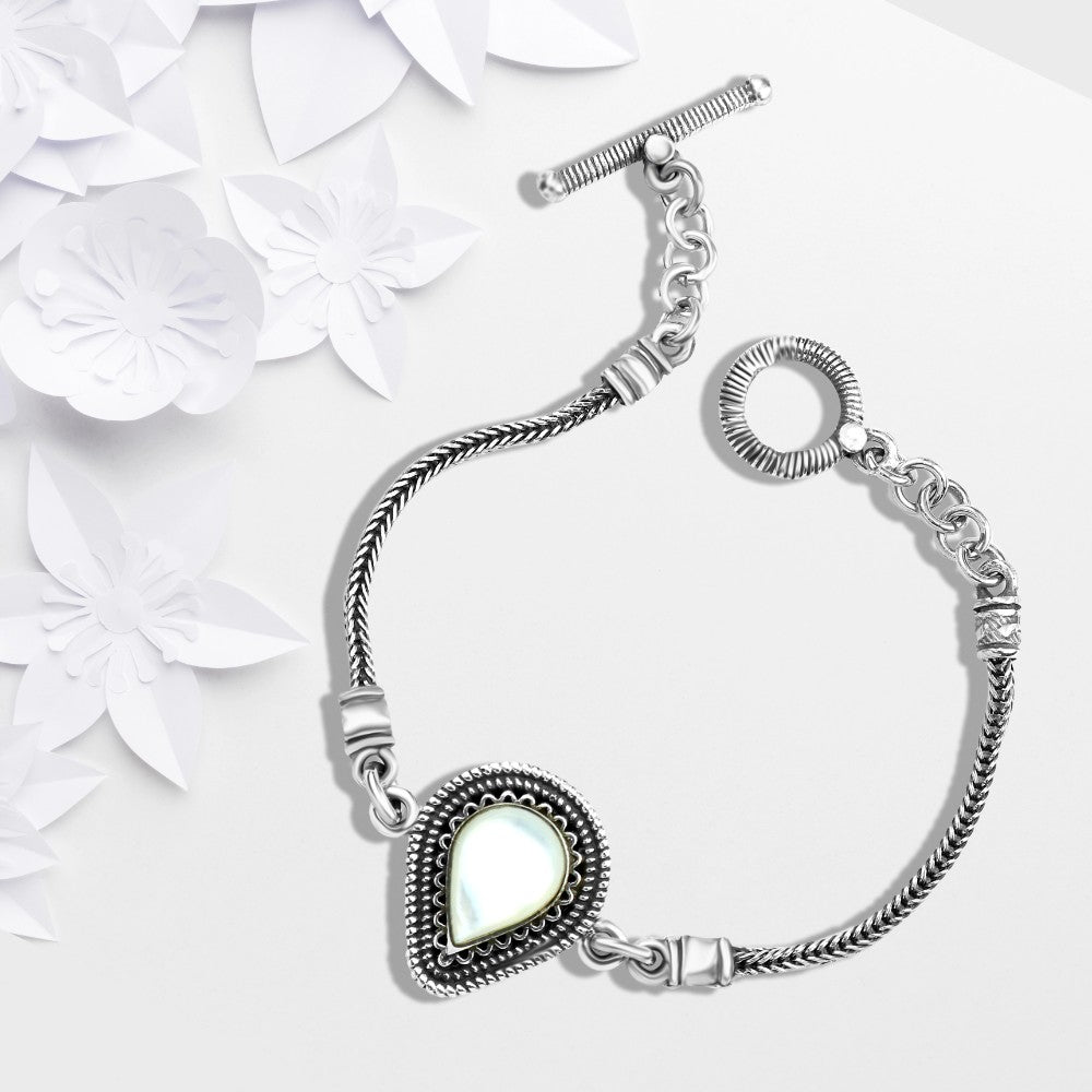 انسيال الكمثرى فضة عيار 925 بتصميم عربي