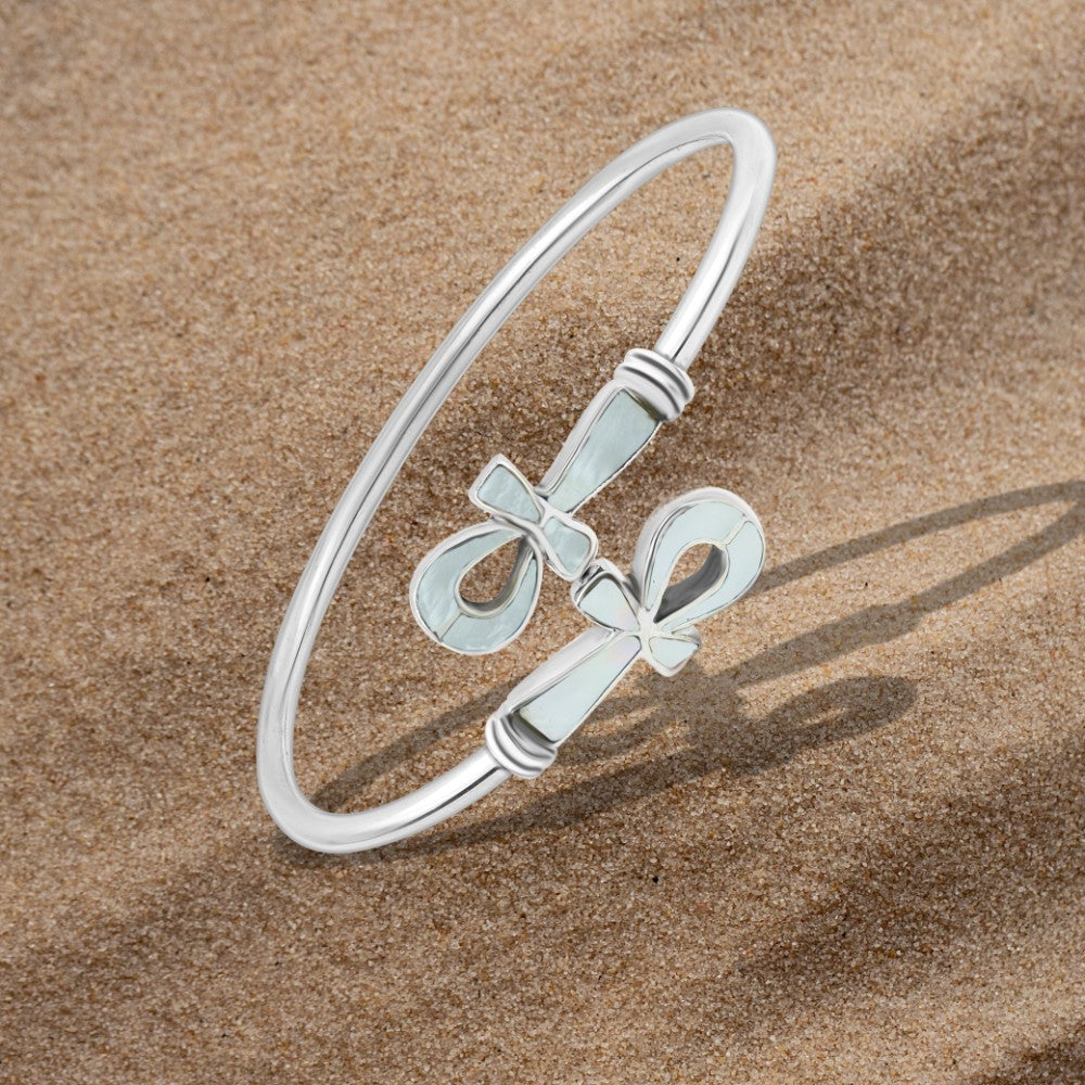 اسورة مفتاح الحياة بتصميم فرعوني فضه عيار 925