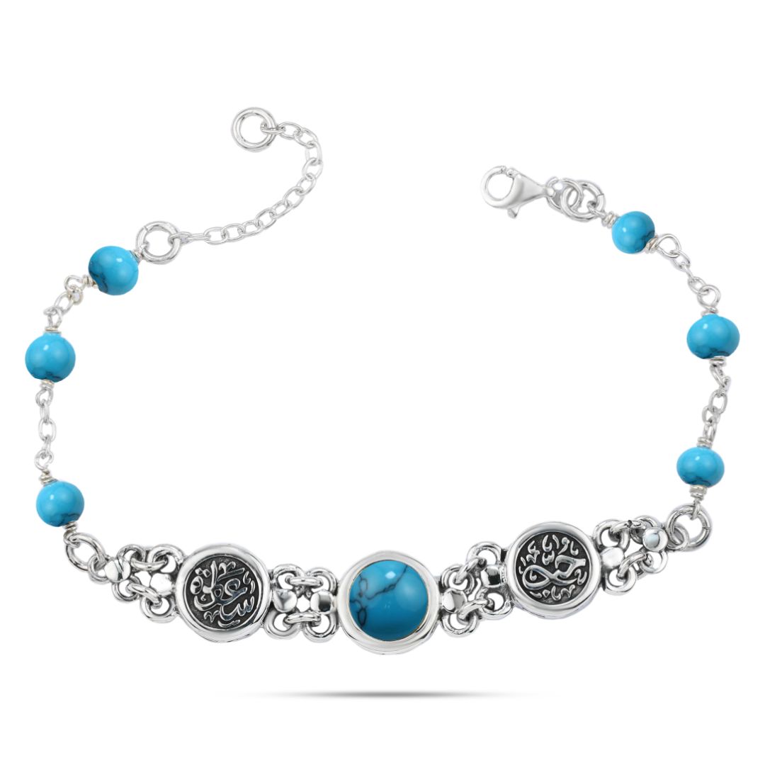 انسيال مصري متوج باحجار من الفيروز (حُب)(سعادة)