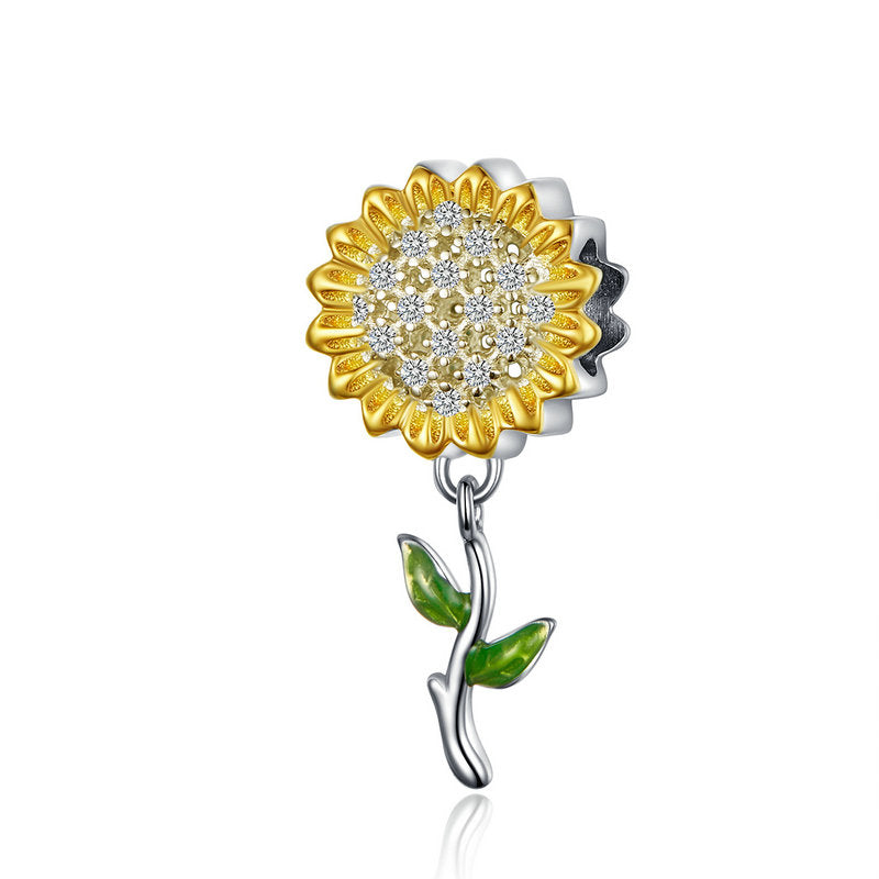 Sunflower 925 Silver Charm/Pendant